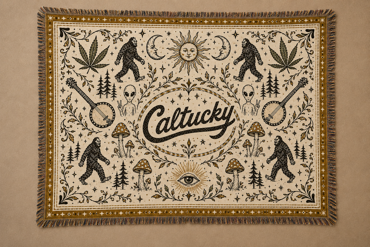 Caltucky Cryptic Mandala Blanket