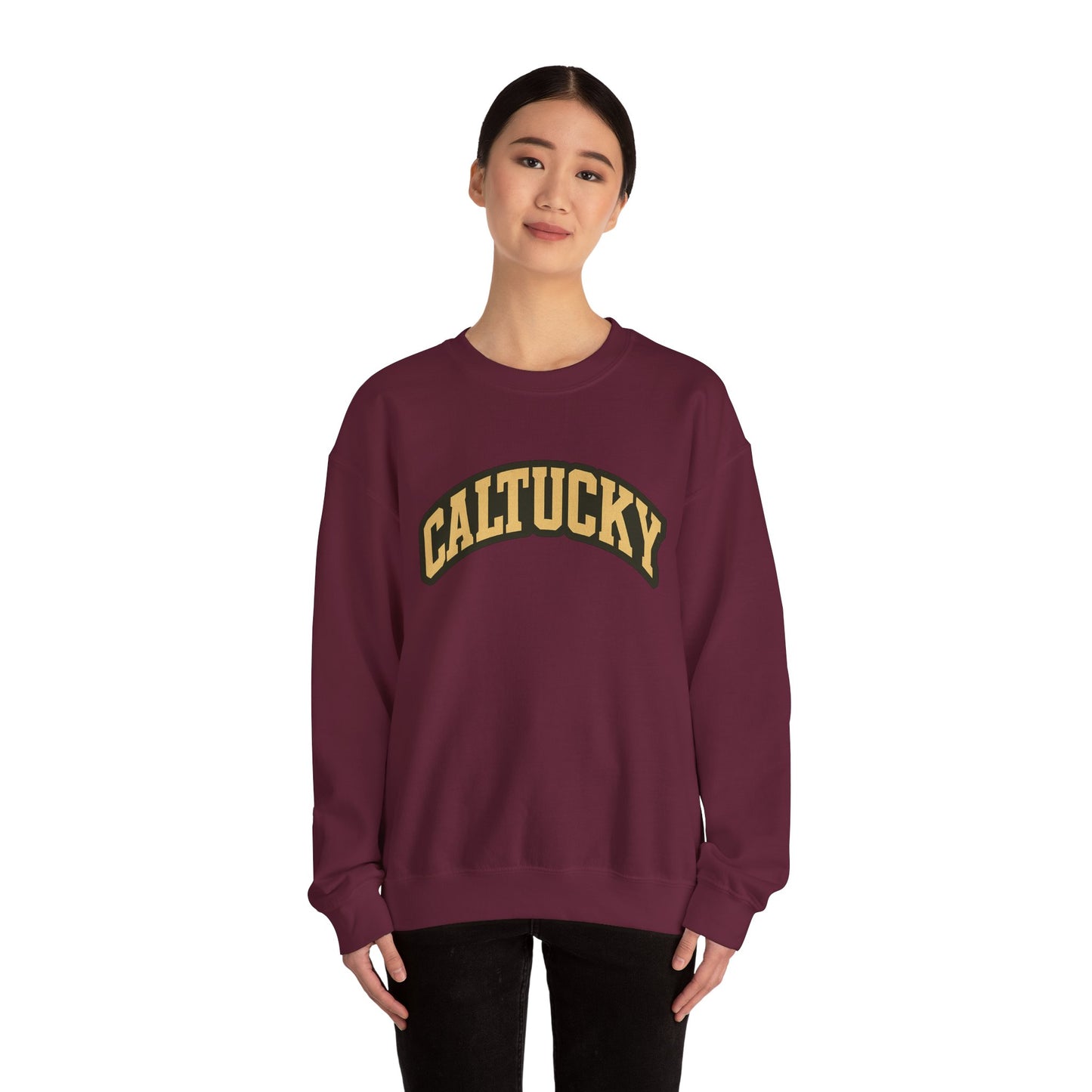 Caltucky Crewneck Sweatshirt, Unisex Cozy Pullover, Casual Wear, Gift for Friends and Family, Vintage Style Sweatshirt